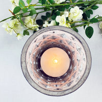 Top view of the Geometric Stone candle holder