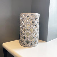 Geometric Stone Candle Holder 