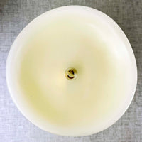 Giant Luminara Flameless Ivory Pillar Candle with Wax Finish