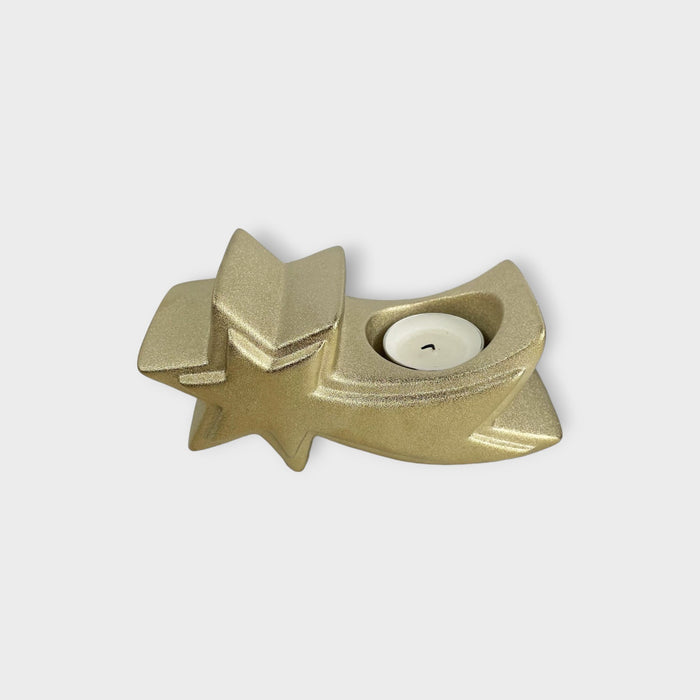 Gold Shooting Star Tea Light Candle Holder - Cherish Home