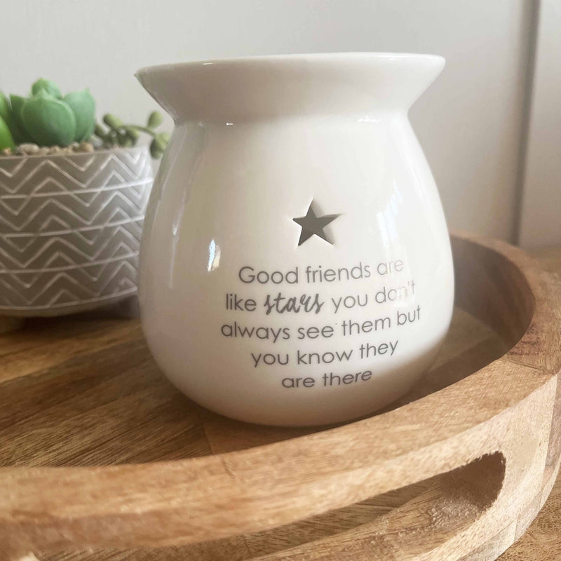 'Good Friends Are like Stars' Wax Melt Burner Gift Set - Cherish Home