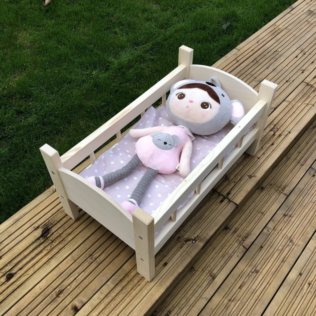 Handmade Wooden Dolls Cot Bed - Cherish Home
