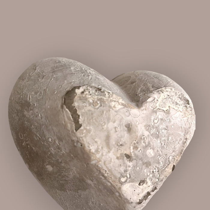 Heart Stone Tea Light Holder - Cherish Home
