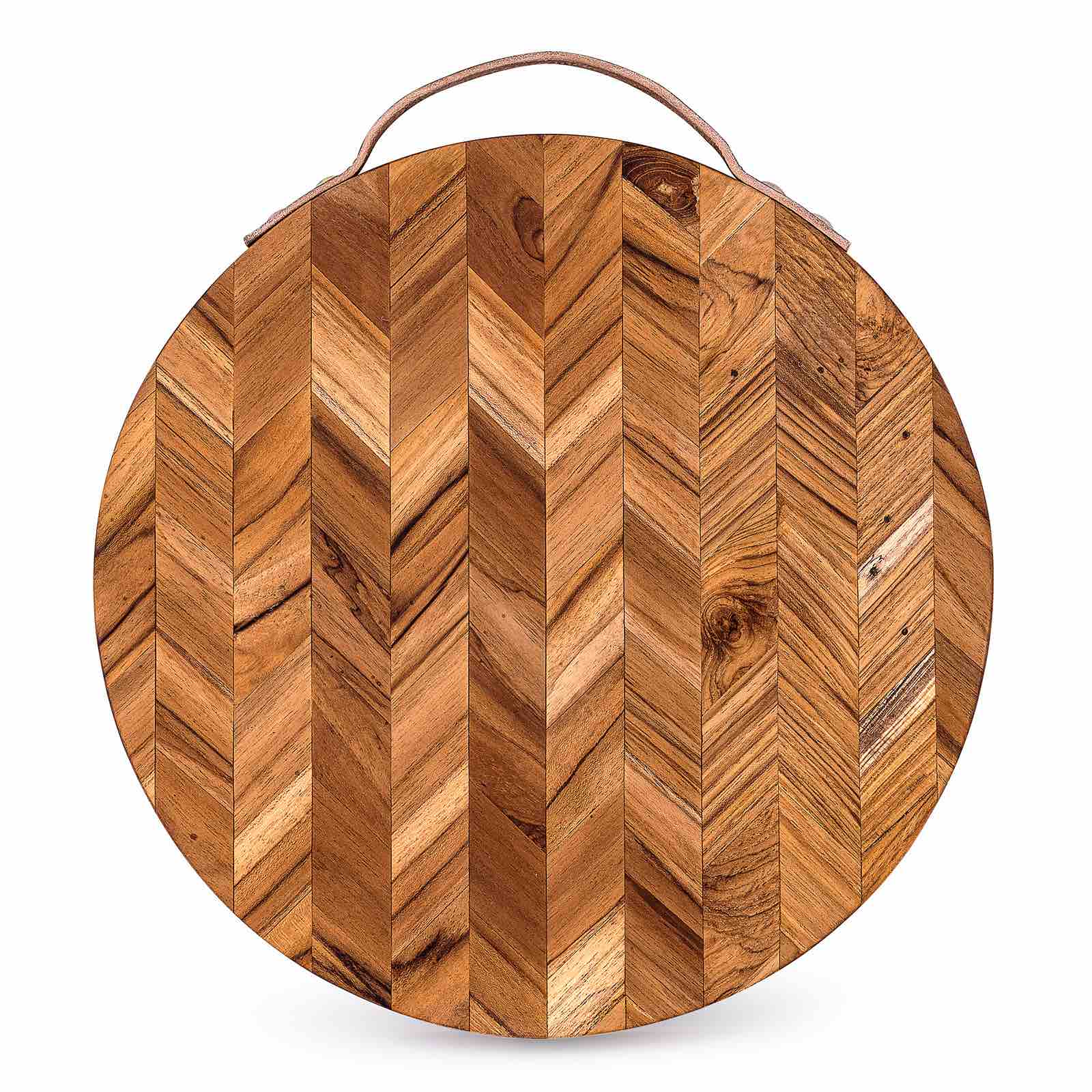 Round wooden chopping sale board