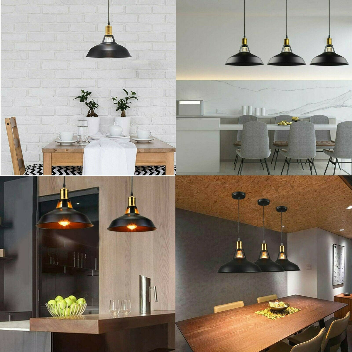 Industrial Vintage Ceiling Pendant Light Retro Metal Barn - Cherish Home