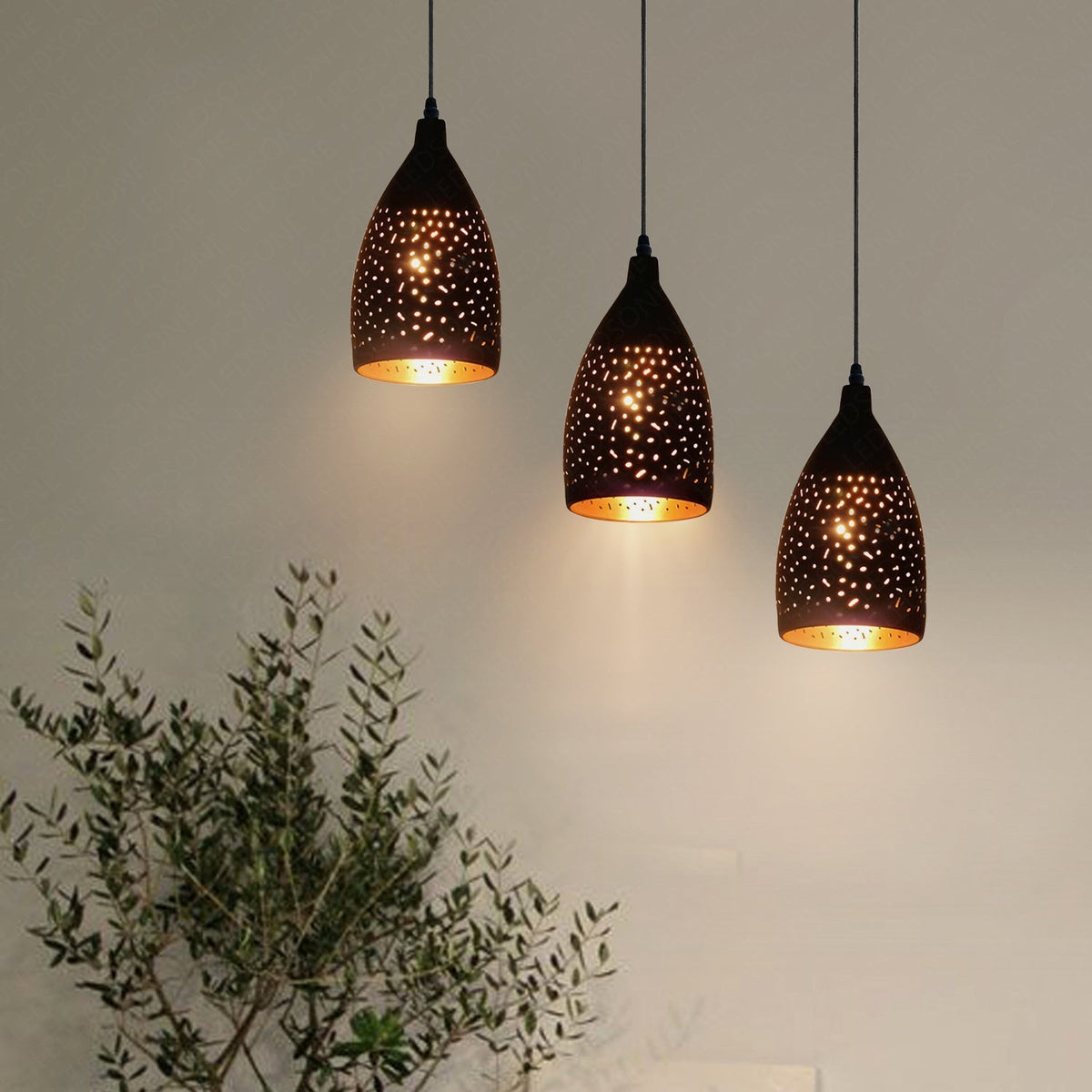 Industrial Vintage Retro Black Metal Ceiling Hanging Pendant Light - Cherish Home