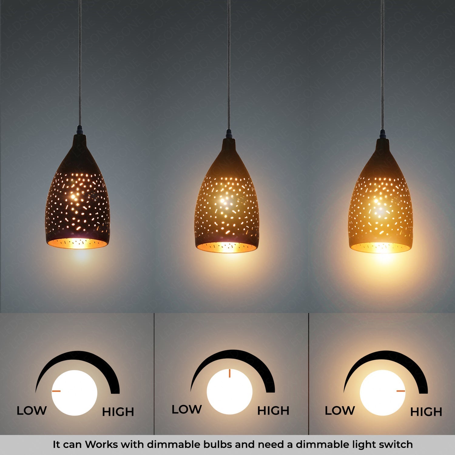 Industrial Vintage Retro Black Metal Ceiling Hanging Pendant Light Cherish Home