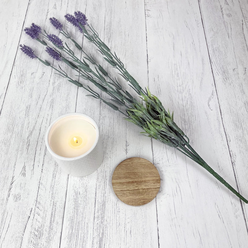 Large Lavender Spray with candle