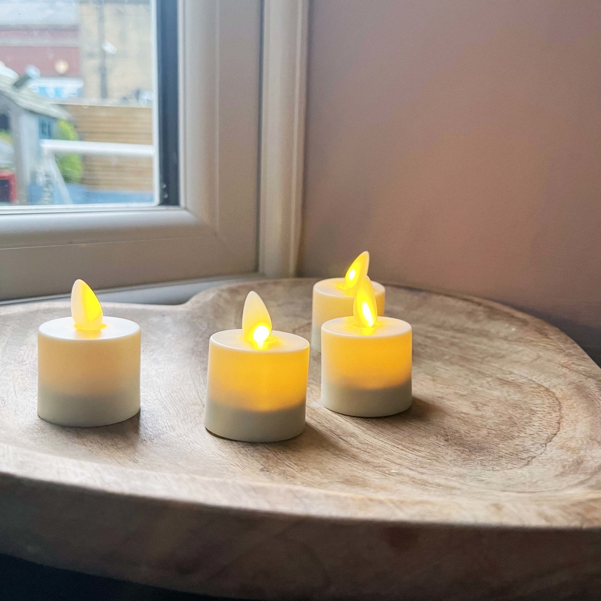 Luminara Flameless Ivory Tealight Set 4 Pack Cherish Home