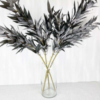 Magnitudo Large Glass Vase with flowers black