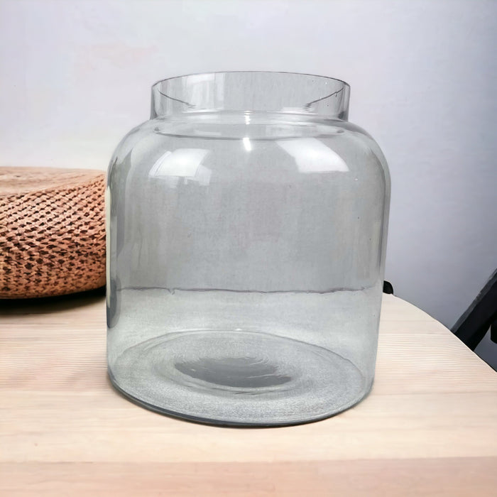 Magnitudo Small Glass Clear Vase - Cherish Home