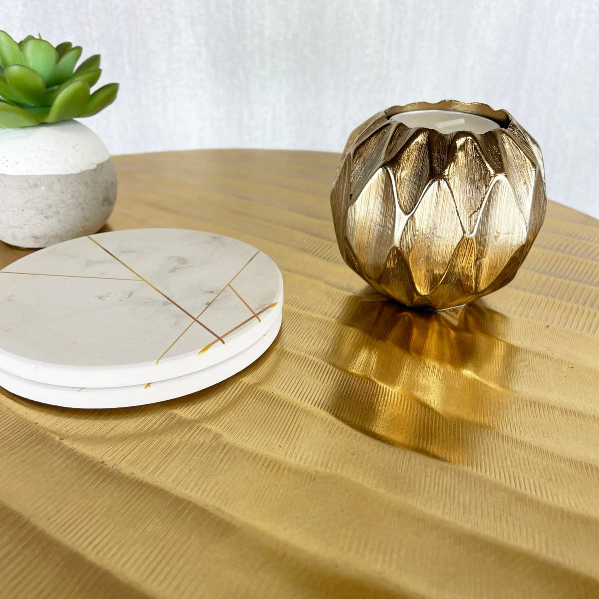 Motus Gold Side Table