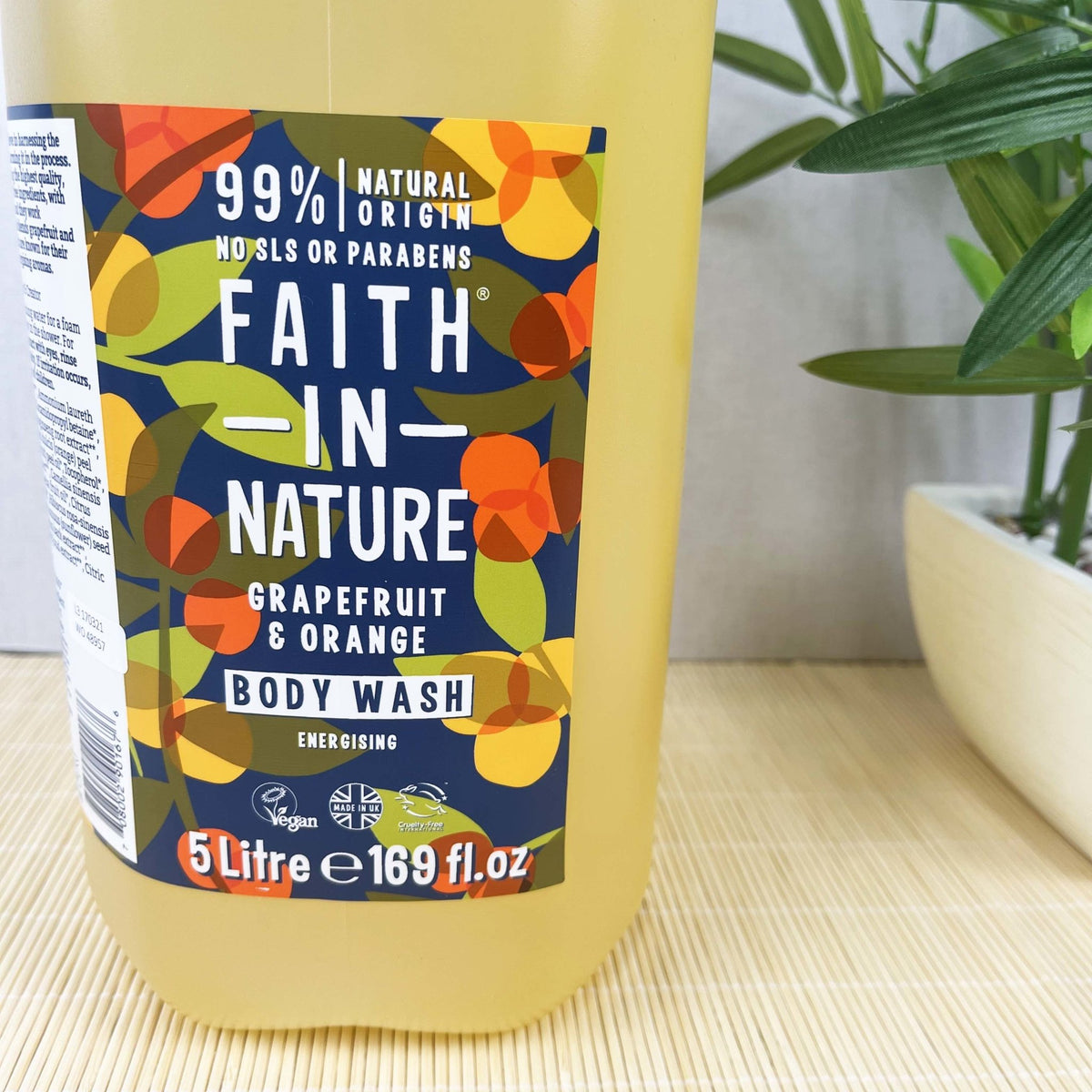Natural Grapefruit & Orange Body Wash Refill (5L) - Cherish Home