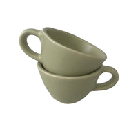 Olive Green Stoneware Espresso Cups - Cherish Home