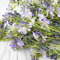 Purple Wildflower Spray Close up