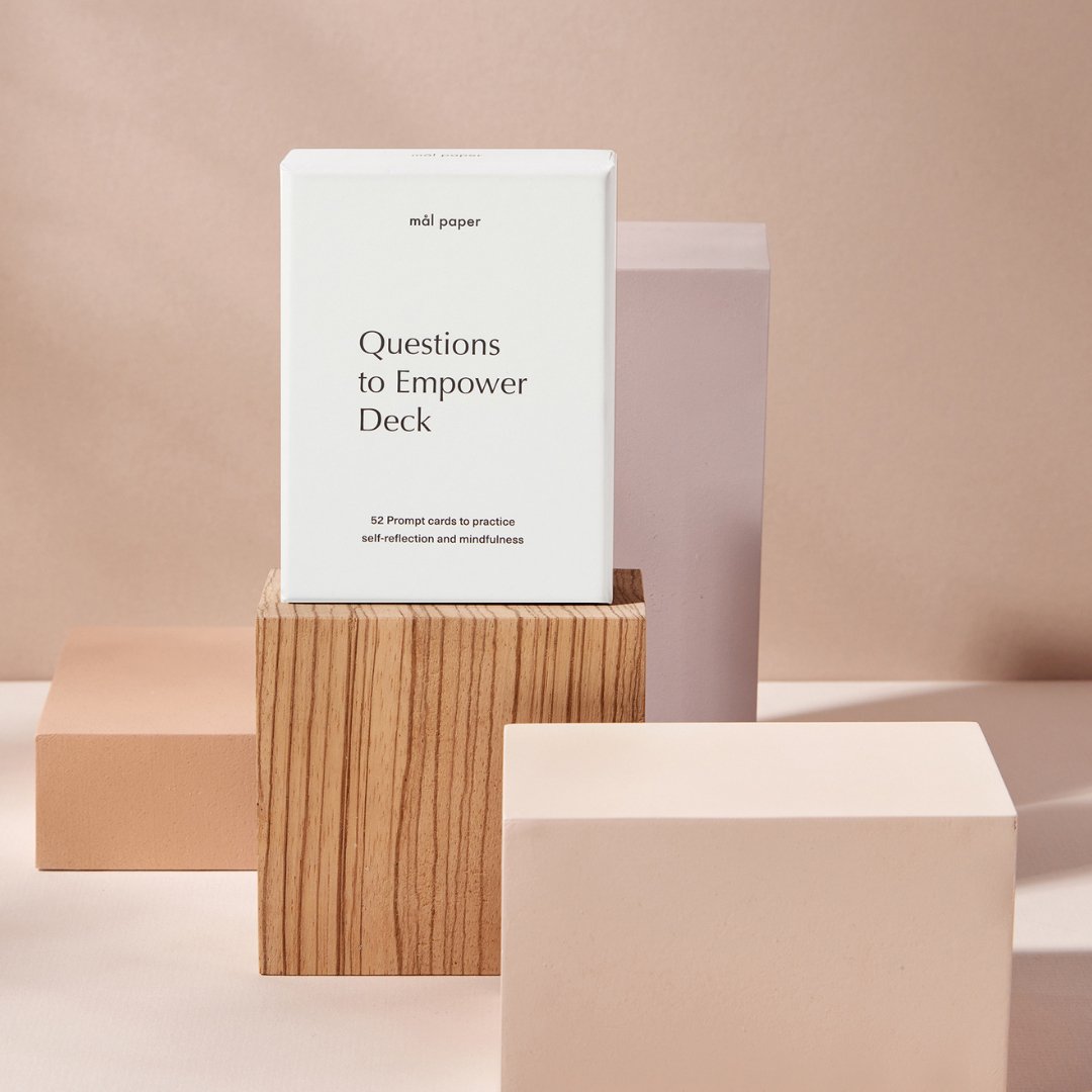 'Questions to Empower' Card Deck for Mindfulness & Motivation - Cherish Home