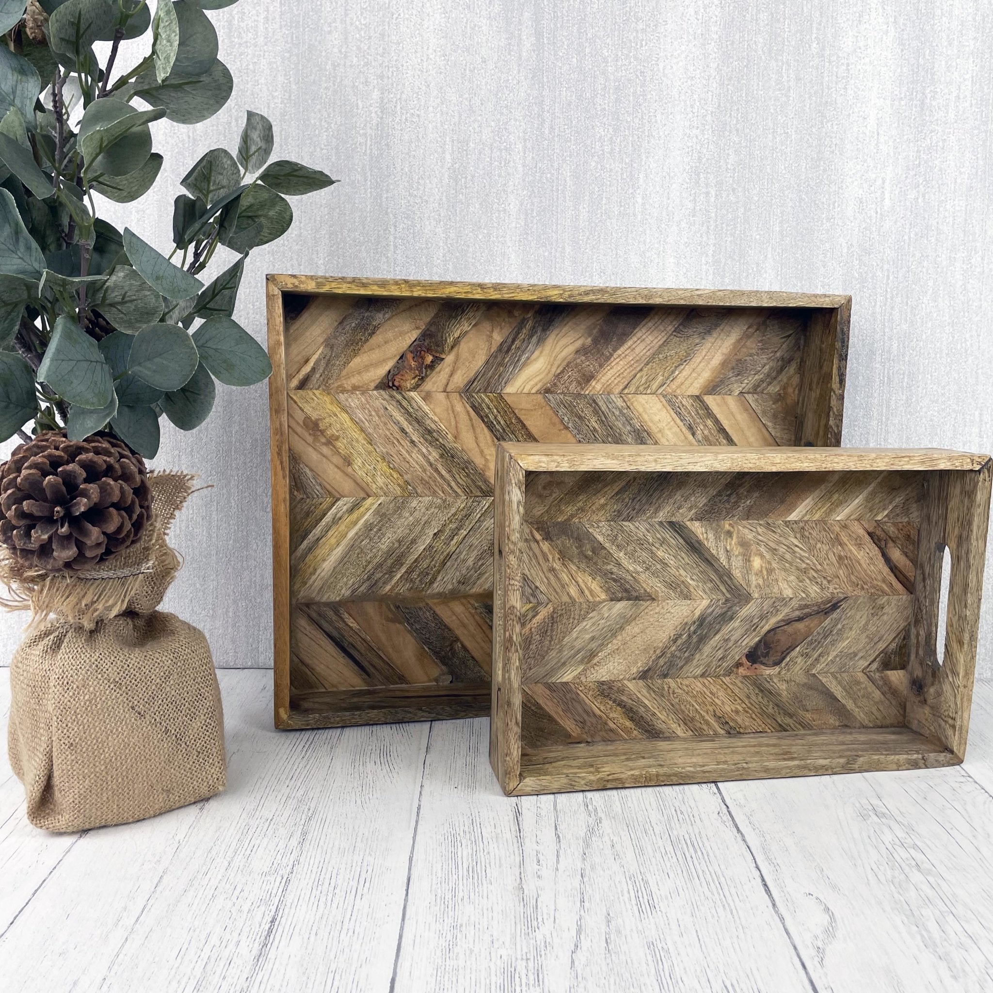 Rectangular wooden tray new arrivals