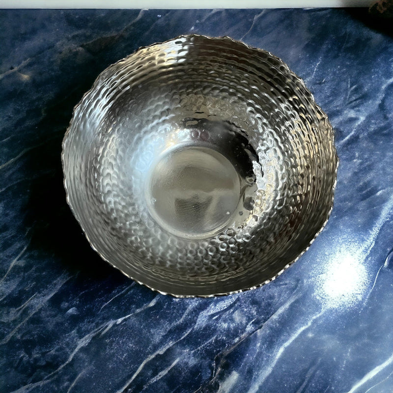 Round Silver Trezno Bowl - Cherish Home