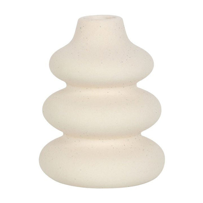 Small Textured Cream Speckle Vase - Cherish Home