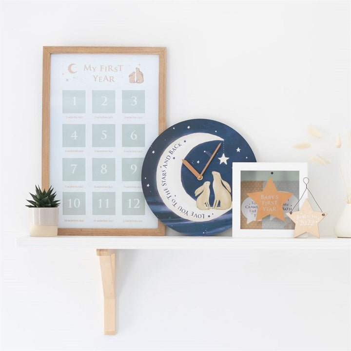 Starlit Night Sky 'Love You' Clock - Cherish Home
