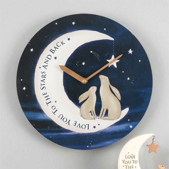 Starlit Night Sky 'Love You' Clock - Cherish Home