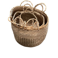 Statuto White & Natural Storage Basket Set - Cherish Home