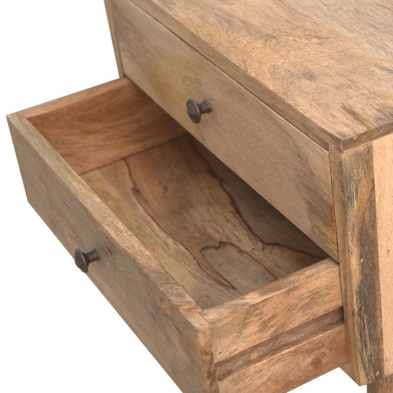 Stylish, Modern Mango Wood Bedside Table - Cherish Home