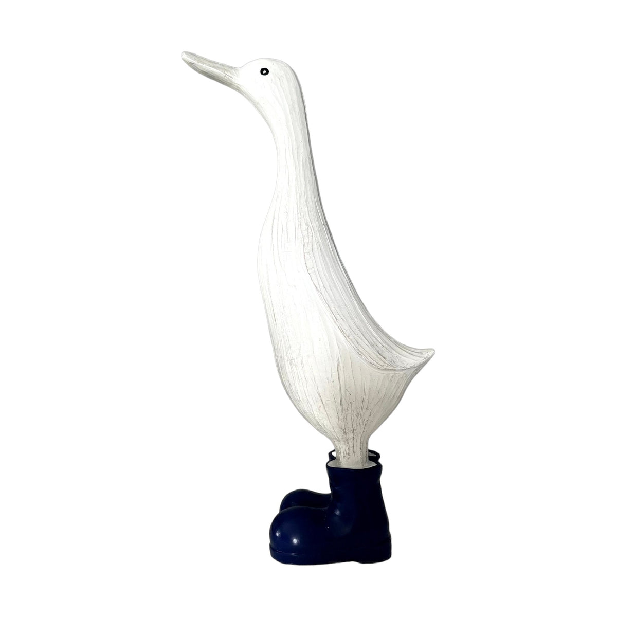 Tall Duck in Navy Blue Wellies Ornament - Cherish Home