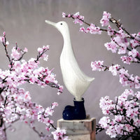 Tall Duck in Navy Blue Wellies Ornament - Cherish Home
