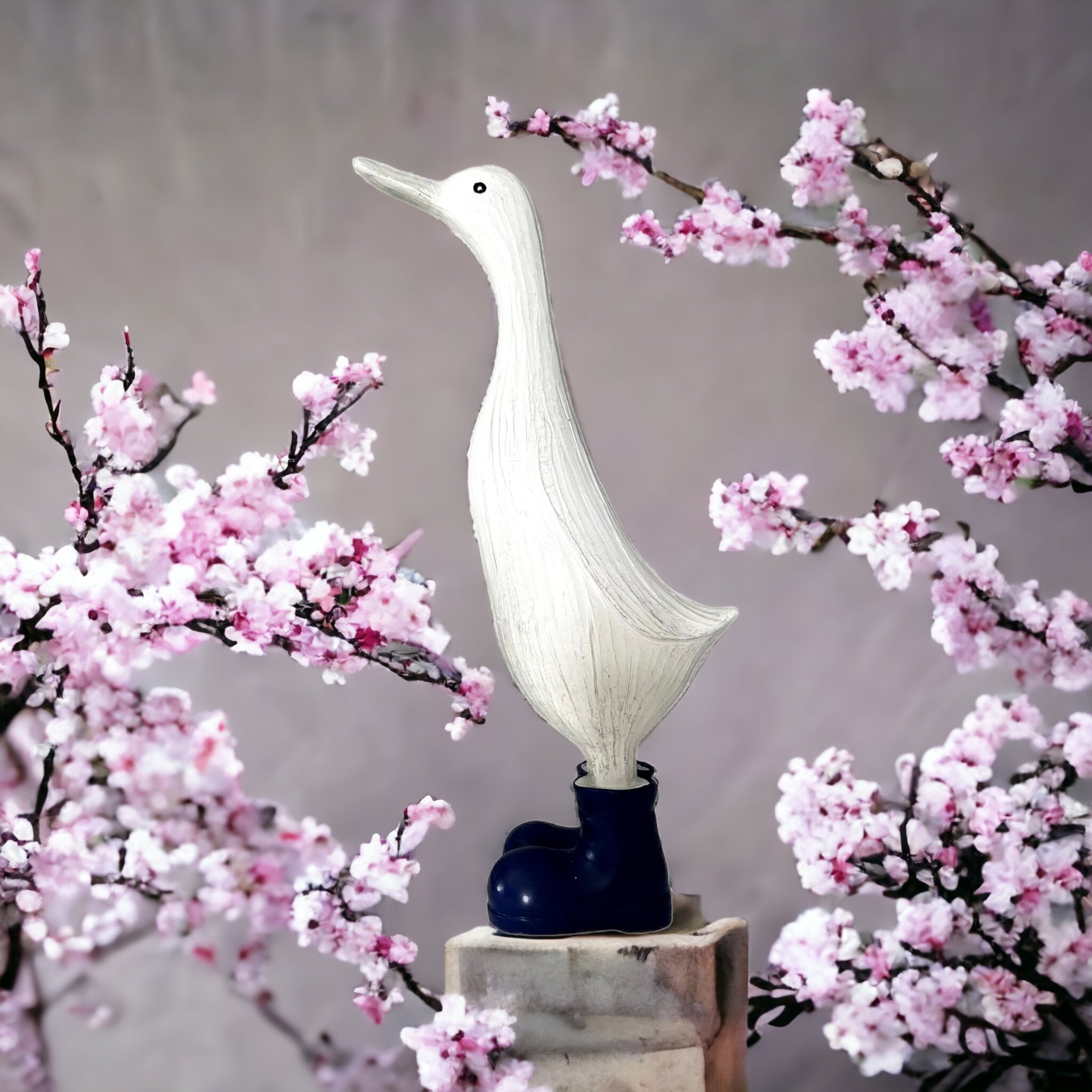 duck with wellies ornament