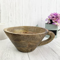 Tenere Mango wood fruit bowls with planter and candle
