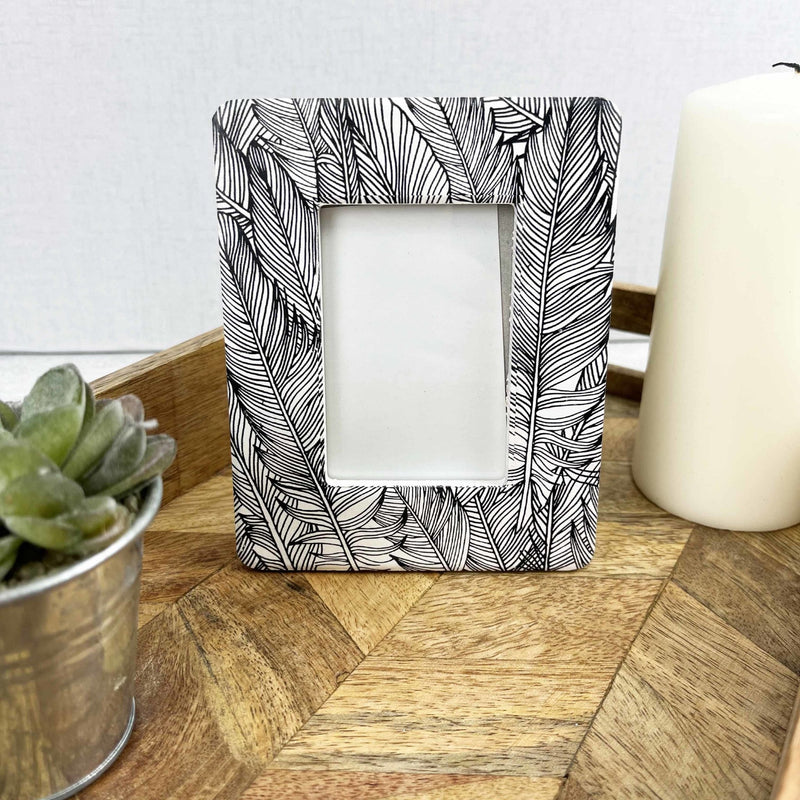 Tranquil Black & White Stylish Mini Photo Frame - Cherish Home