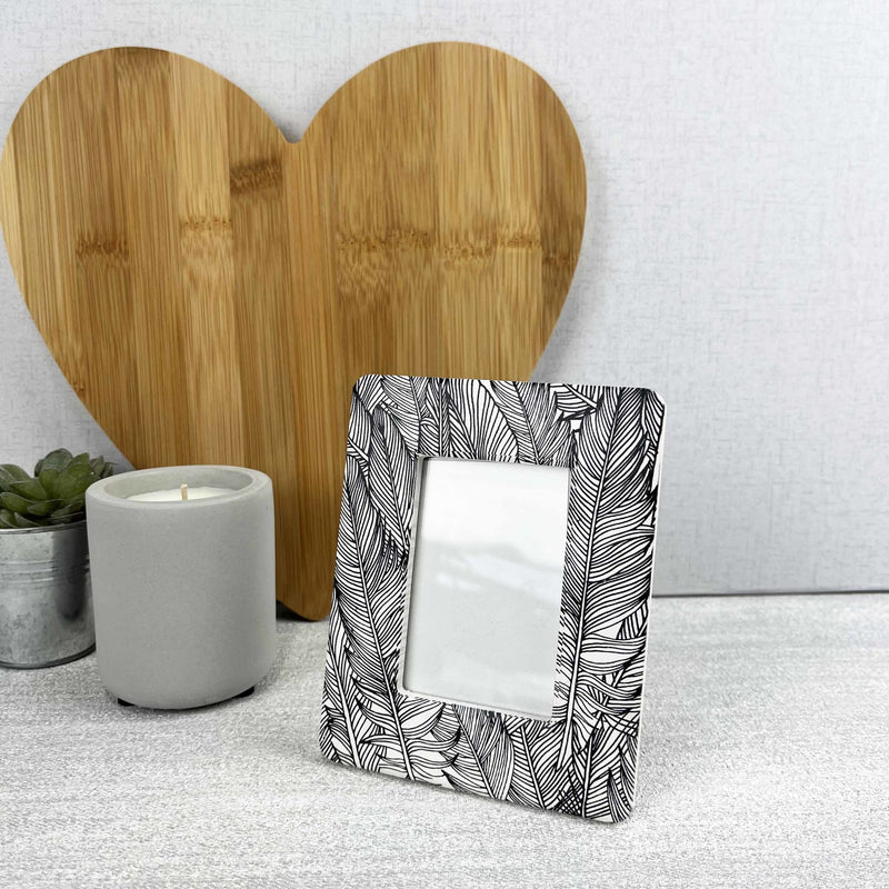 Tranquil Black & White Stylish Mini Photo Frame - Cherish Home