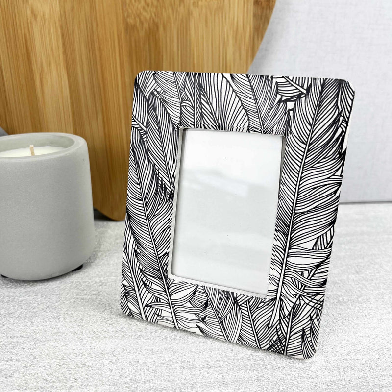 Tranquil Black & White Stylish Mini Photo Frame - Cherish Home