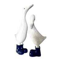 Two Ducks in Navy Blue Wellies Ornament - Cherish Home