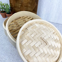 Two-Tier Bamboo Steamer 