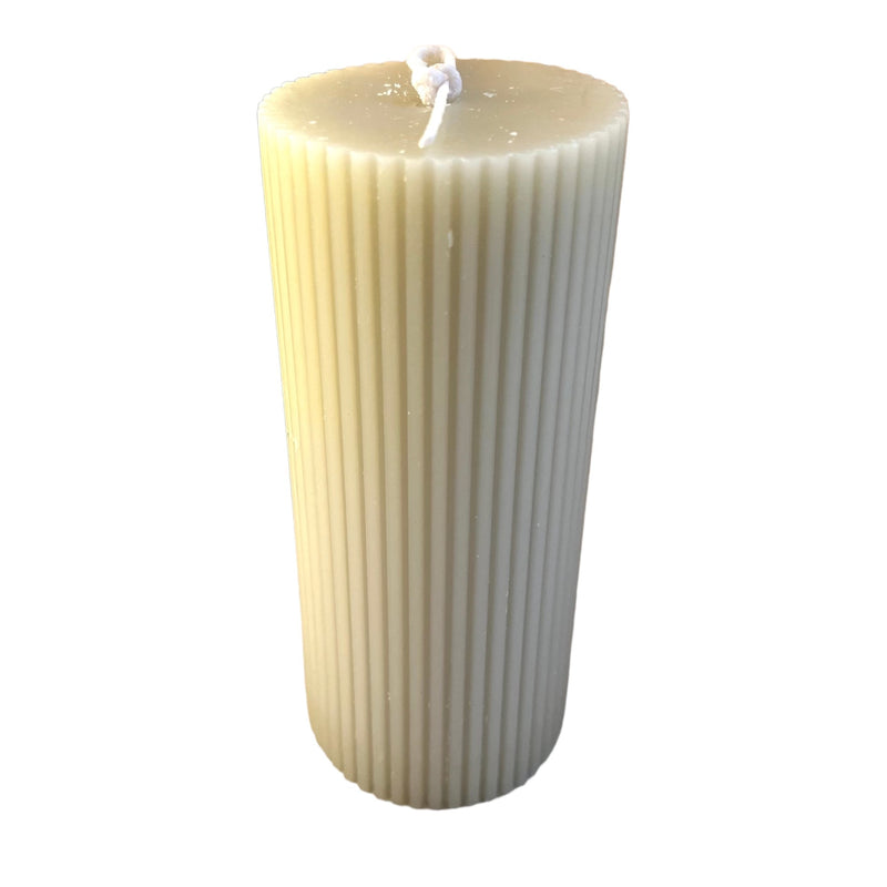 Vanilla Pillar Candles - Blush or Stone - Cherish Home