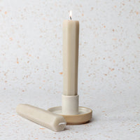 Vesta Tapered Candles Stone - Cherish Home