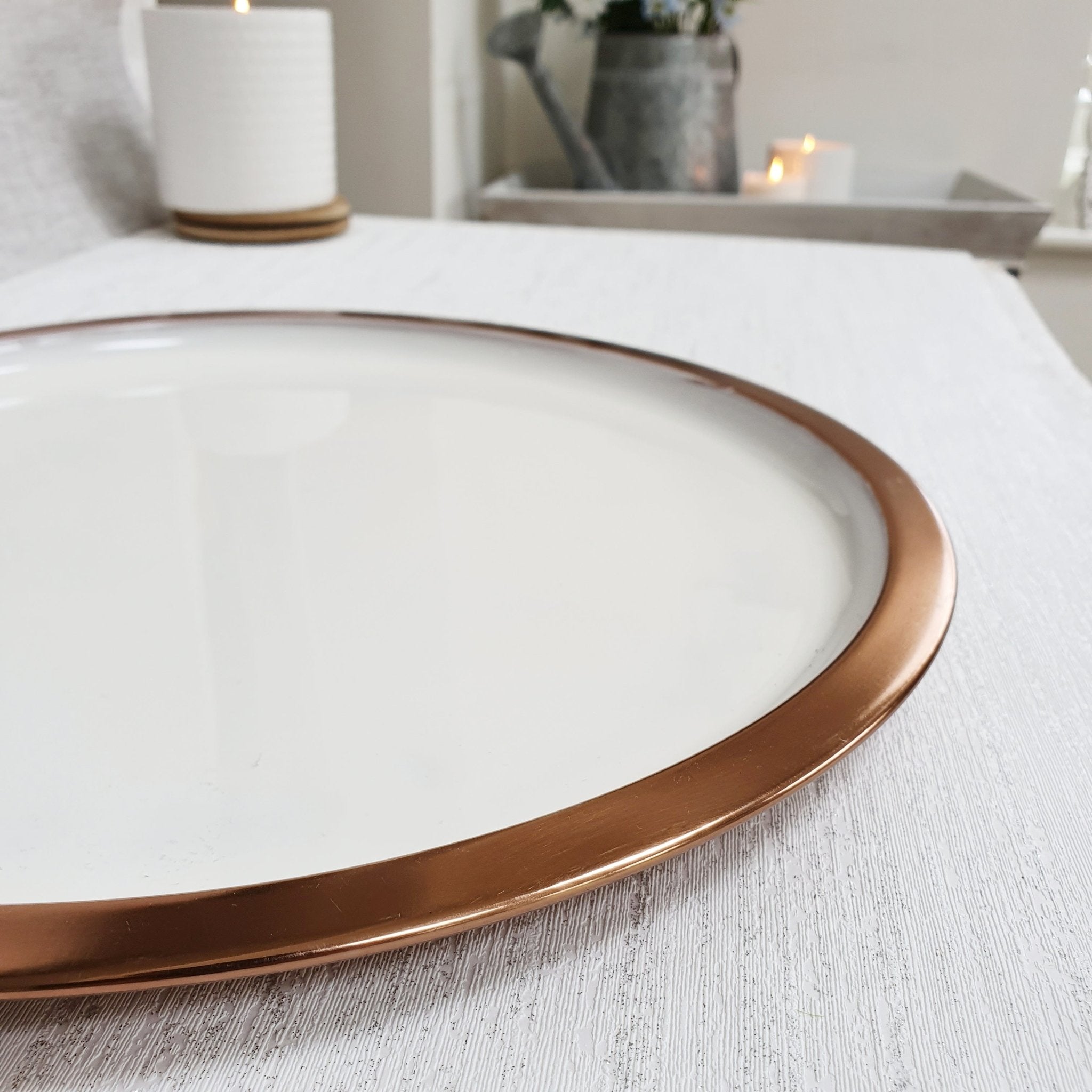 Copper deals decorative tray